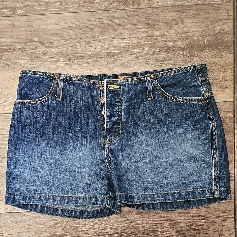 Denim, Blue, Women's, Vintage, Low, Shorts, Casual, Summer, Cowgirl, Western